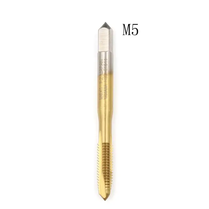 Tarauds métriques HSS à cannelures droites M2/M2.5/M3/M3.5/M4/M5/M6/M8