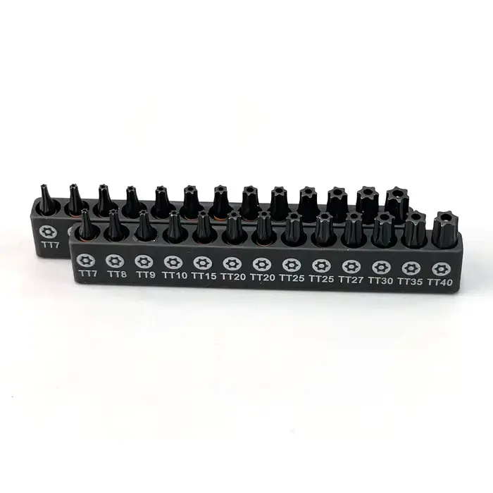 Jeu de tournevis Torx S2, ensemble d'outils magnétiques creux de 25mm avec porte-embout, tige hexago