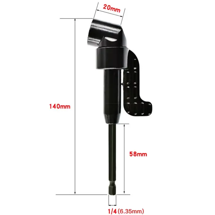 STONEGO Adaptateur de support de douille de tournevis d'extension d'angle de 105 degrés pour embout