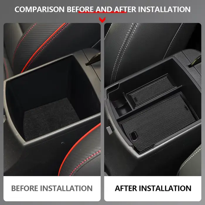 Boîte de rangement pour accoudoir de console centrale de voiture