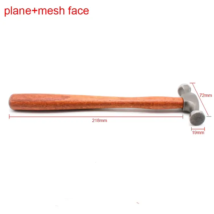 Marteau de chasse de rabotage en acier inoxydable, pour l'estampage de bijoux, battement de la tête