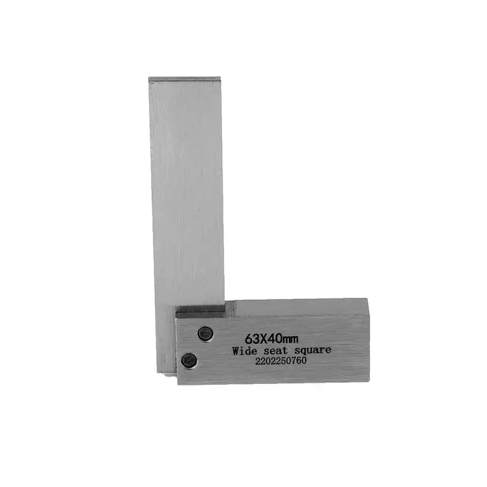 Règle d'angle en forme de L en acier au carbone de haute précision - 90 ° Outil de mesure à angle