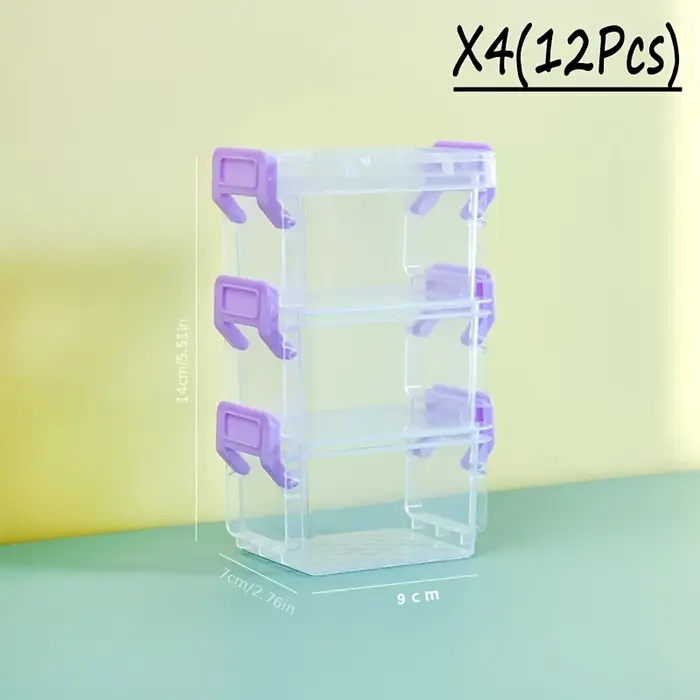 Boîte de rangement en plastique avec couvercle