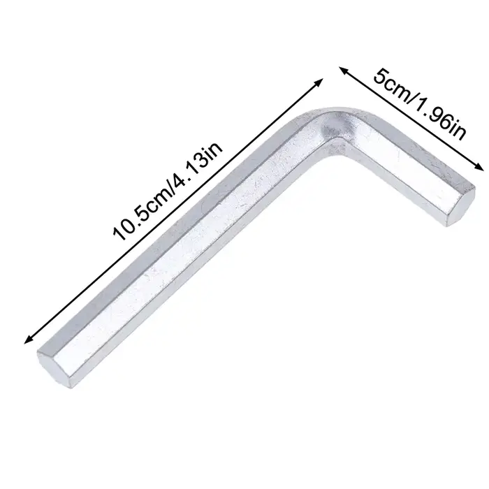 Clé Allen hexagonale de 12mm, clé hexagonale plaquée acier, clé de type L, tournevis hexagonal, outi