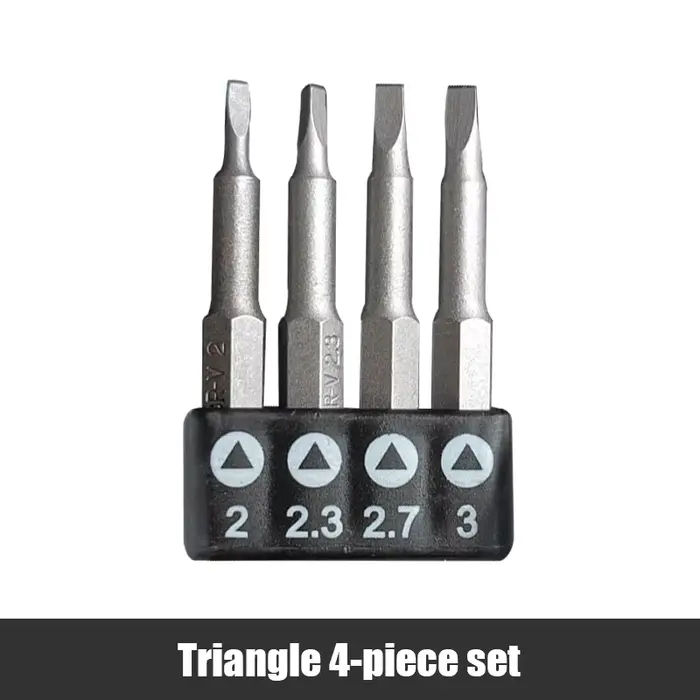 Tournevis triangulaire de précision en forme de Y U, embout magnétique 1/4 pouces, croix intérieure 