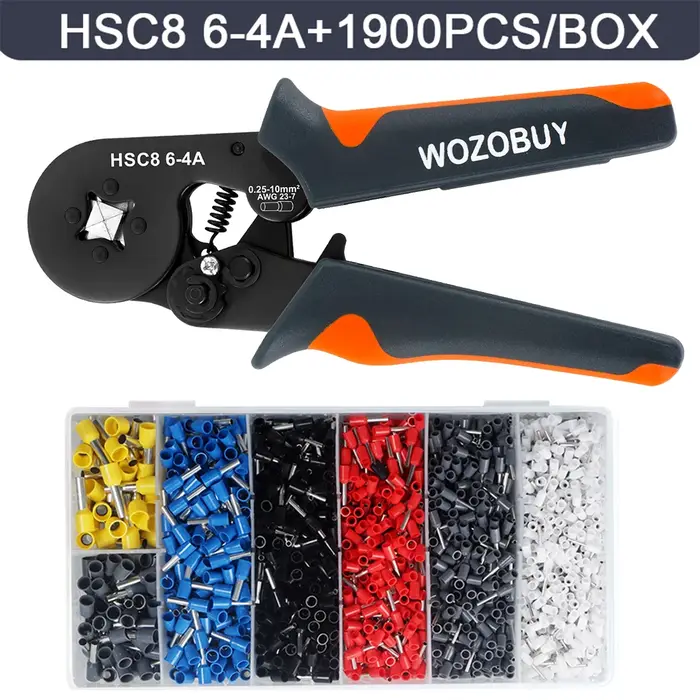 Kit d'outils de sertissage de virole avec bornes de virole