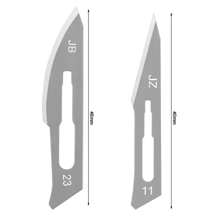 Manche de scalpel métallique pour sculpture en acier au carbone 11 #   23 #   Couteau artisanal de g