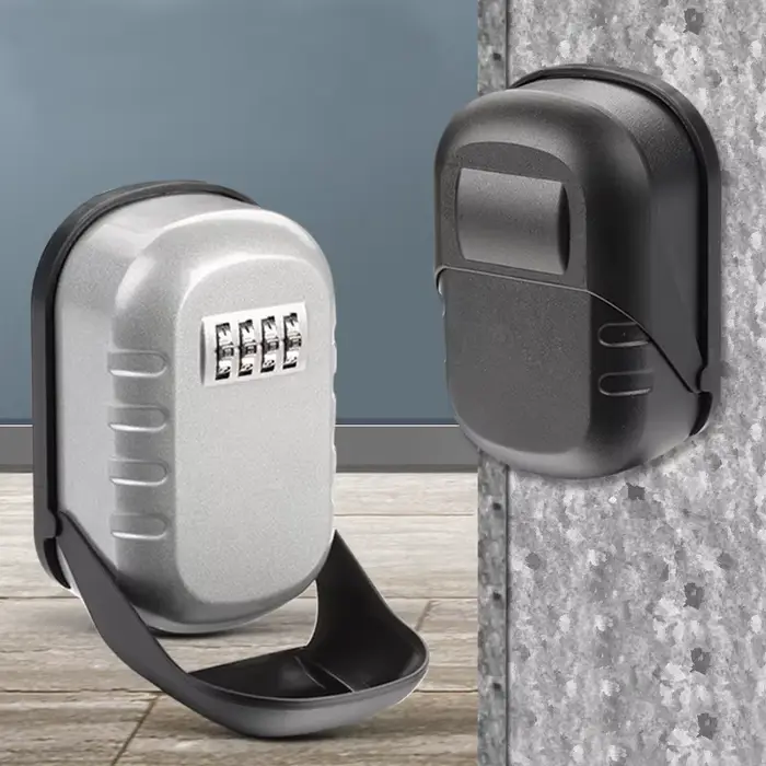 Boîte de rangement murale pour clés en alliage d'aluminium