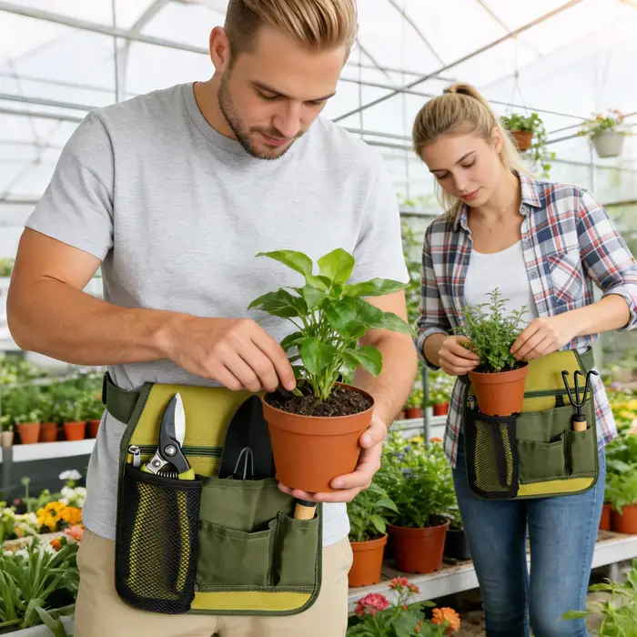 Sac de rangement pour outils de jardinage