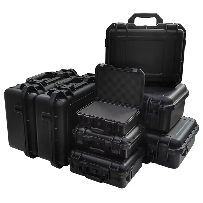 1 boîte à outils de protection robuste et étanche avec inserts éponge prédécoupées-plastique durable