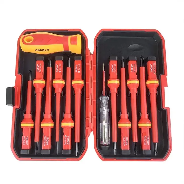 Jeu de tournevis magnétiques Phillips à fente Torx professionnel 1000V isolé CRV électricien