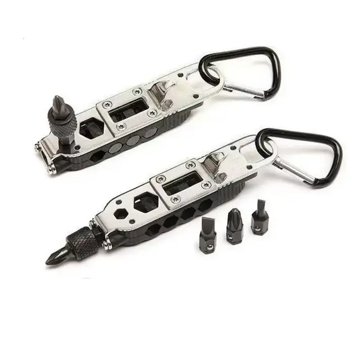 Mini tournevis multifonctionnel pour l'extérieur, tournevis en forme de porte-clés EDC, outil de rép