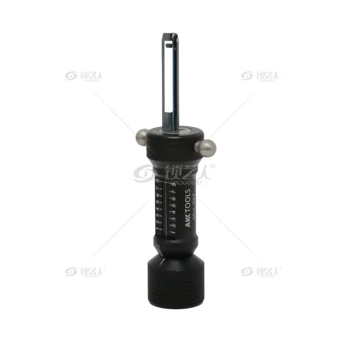 Outil de serrurier AKK MUL 8×7 à dents plates, adapté aux serrures à clé plate à 8 ou 7 broches