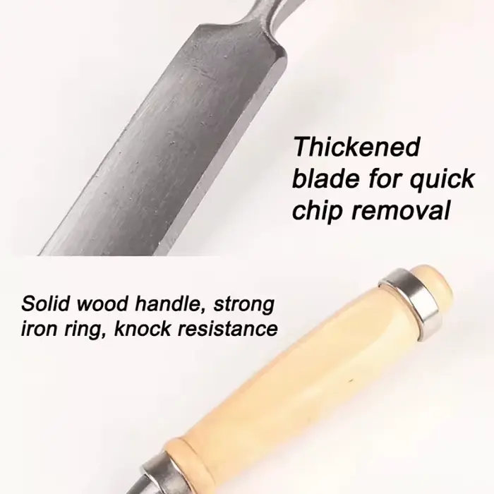 Jeu de ciseaux à découper le bois 6/12/18/24mm 4 pièces charpentier professionnel équipé d'outils ergonomiques de