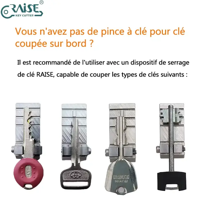 Fraise pour Copier la Clé de Coupe des Bords pour Diverses Machines à Clés Verticales