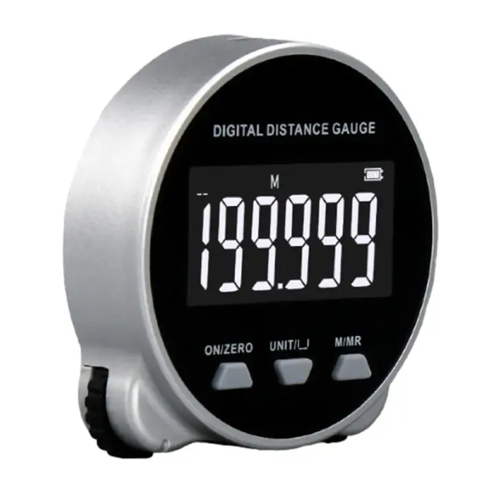 Télémètre Digital à Roue pour Surfaces Courbes Portatif Haute Précision 0–199999 m Mesure de Diamètre et d’Arcs Écran LCD