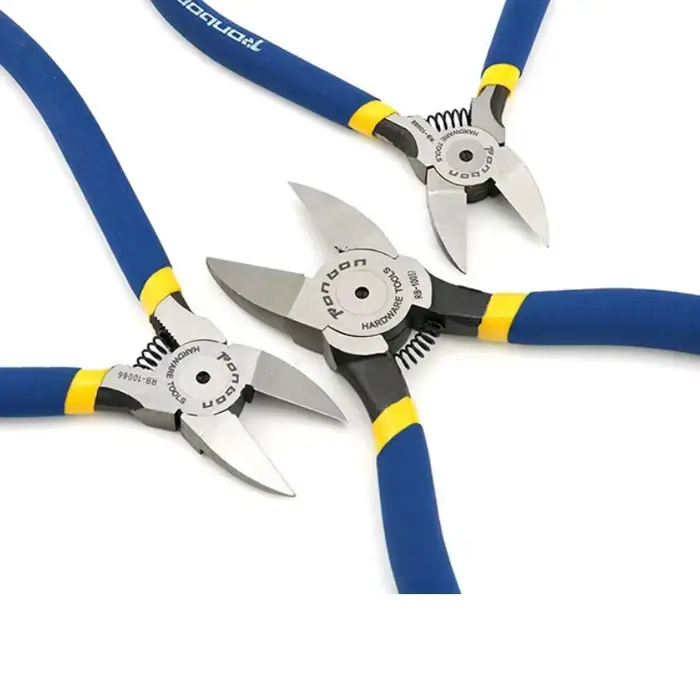 Pince coupante professionnelle 5/6/7 pouces, outil de dénudage de fil, coupe latérale, bavures de câ