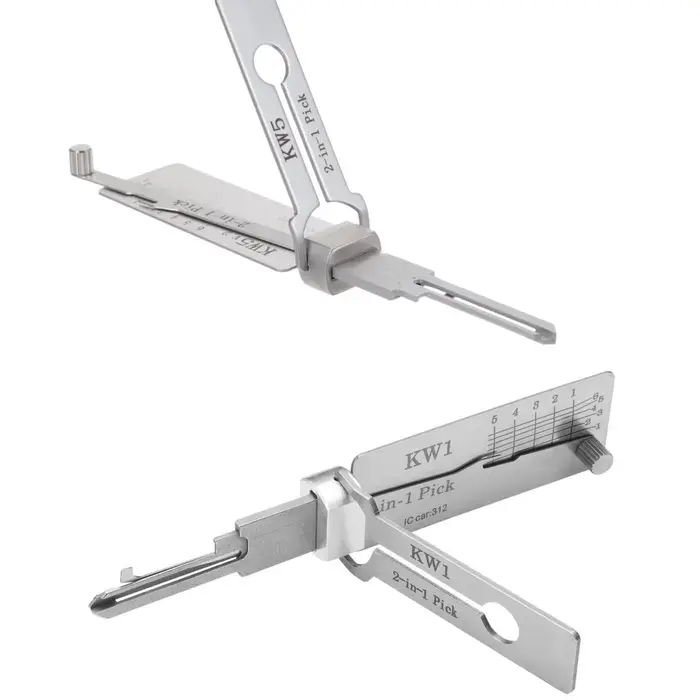 Outil professionnel de serrurier Lishi 2 en 1 SC4 SC1 SS001 Pro SS002 Pro SS002R R52 KW1 KW5 pour serrures de porte résidentielles et clés civiles