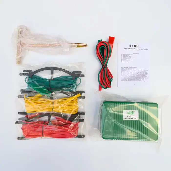 Compteur de résistance de terre numérique mégohmmètre 0-2000 Ohm Instruments d'inspection testeur