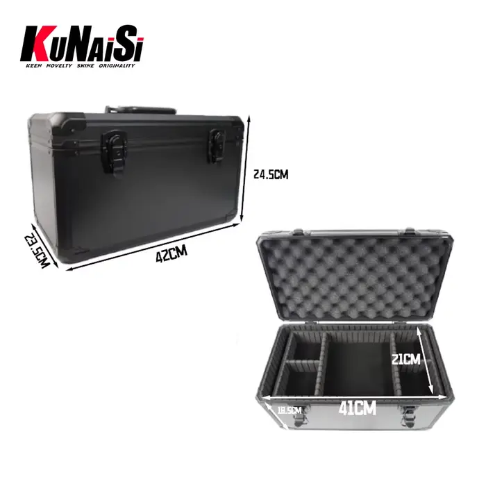 Boîte à outils de voiture dure noire multifonctionnelle durable