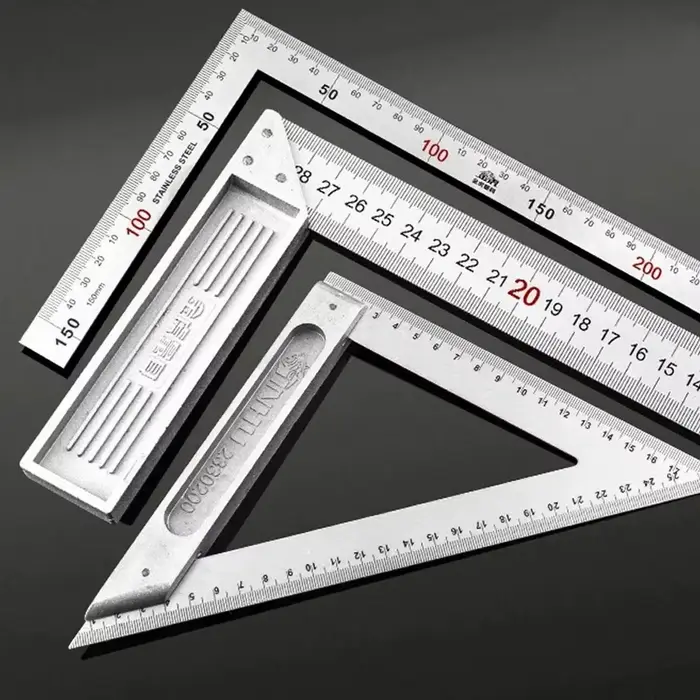 Règle carrée en alliage d'aluminium