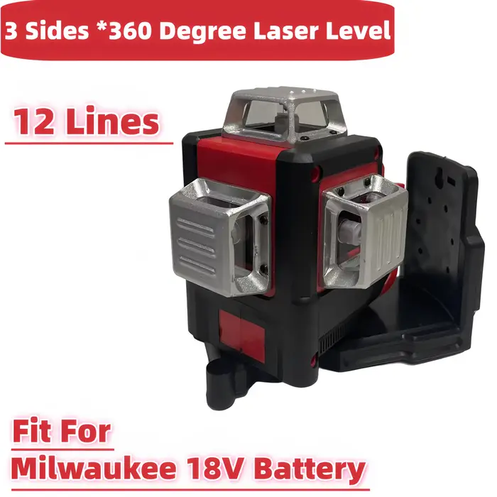 Niveau Laser 12 lignes 3 côtés * 360 degrés