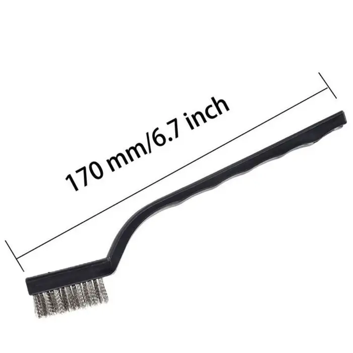 Brosse métallique en cuivre et Nylon, 17cm, en acier inoxydable, gommage de la rouille, outils de ne