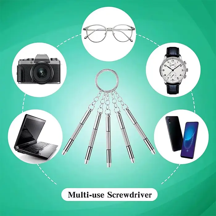 1/2 pièces Mini tournevis 3-en-1 pour lunettes
