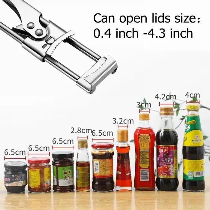 Ouvre-boîte ou ouvre-boîte également pour ouvre-bocal avec ouverture de boîte de bouteille de bière