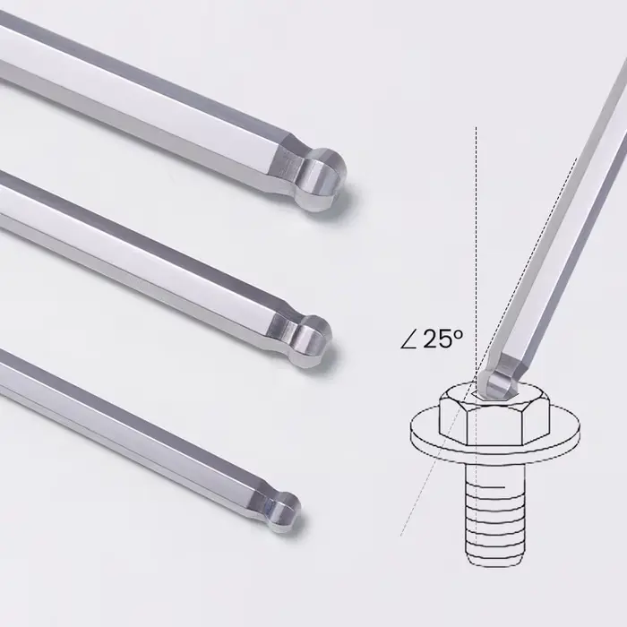 AIRAJ Allen Wrench Set Clé Hexagonale Multifonctionnel Bras Court Outil Clé Universelle
