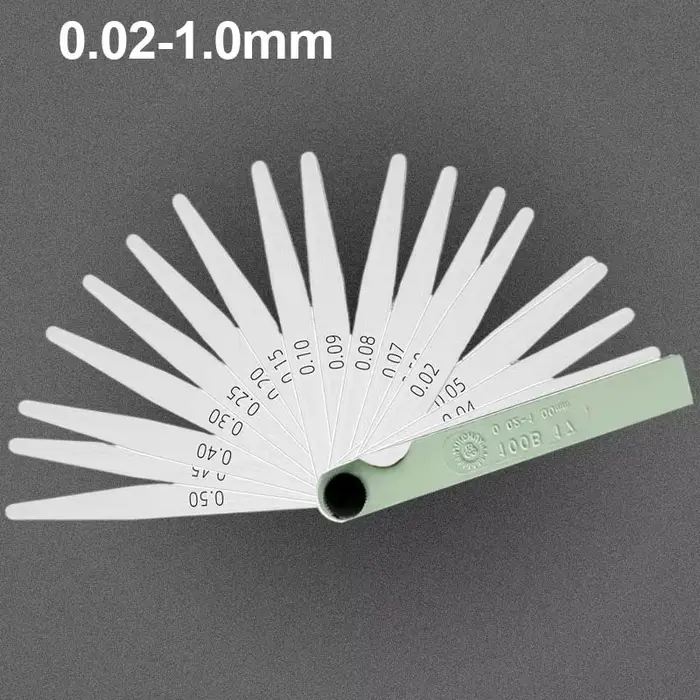 Jauge d'épaisseur à 17 lames 0.02-1.00mm, outil de mesure de remplissage d'écart métrique pour le ré