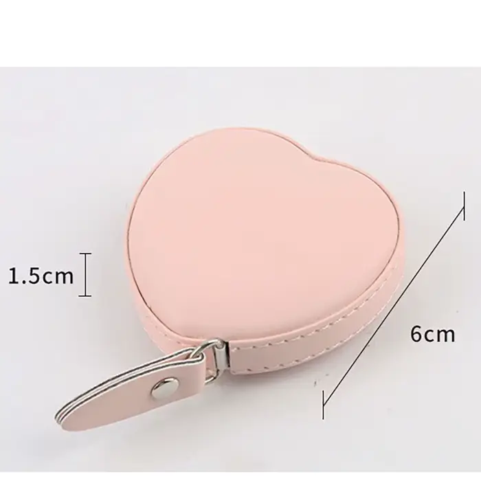 Ruban à mesurer portable en forme de cœur mignon