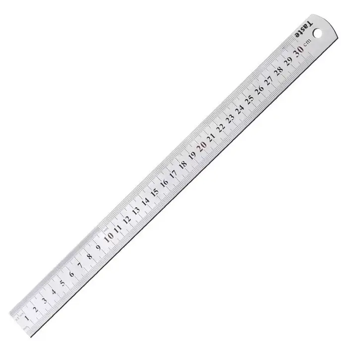 Règle en métal de 15 cm/20 cm/30 cm/40 cm/50/60 cm