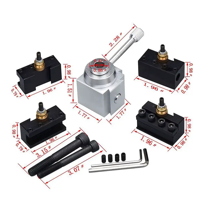 Ensemble de porte-outils de tour en alliage d'aluminium