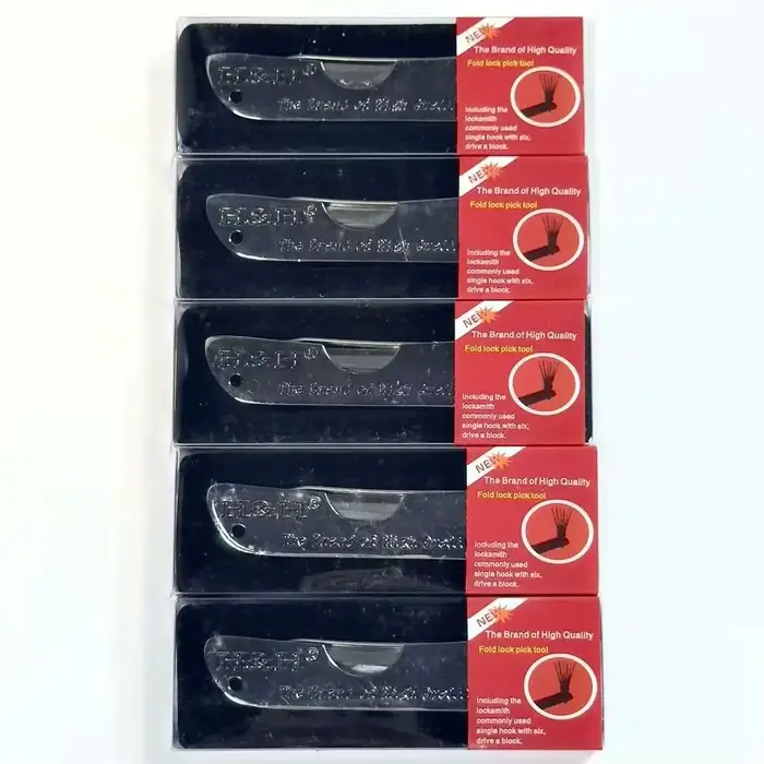 Kit de déverrouillage portable 6 en 1 H&H avec outils de crochetage pour serrurier