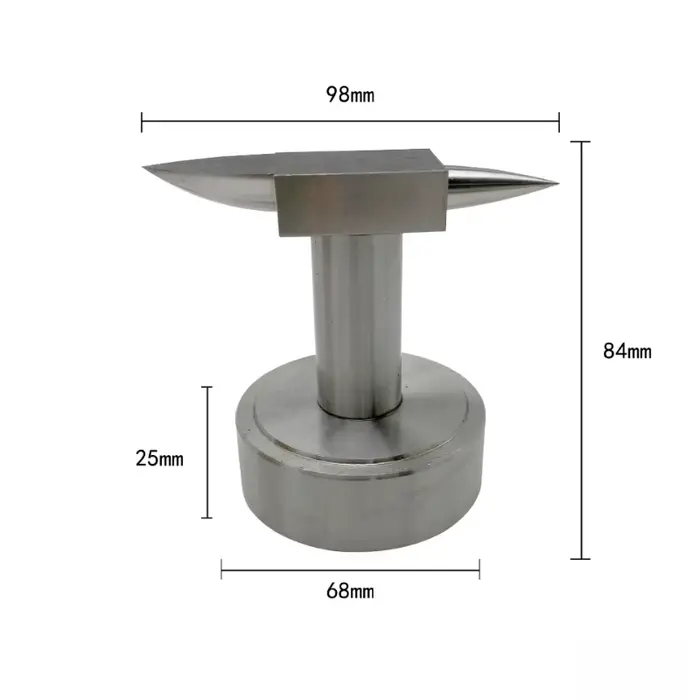 Enclume de corne professionnelle-bloc de banc de fabrication de bijoux pour la martelage d'anneaux en or/argent/cuivre et l'artisanat en métal bricolage