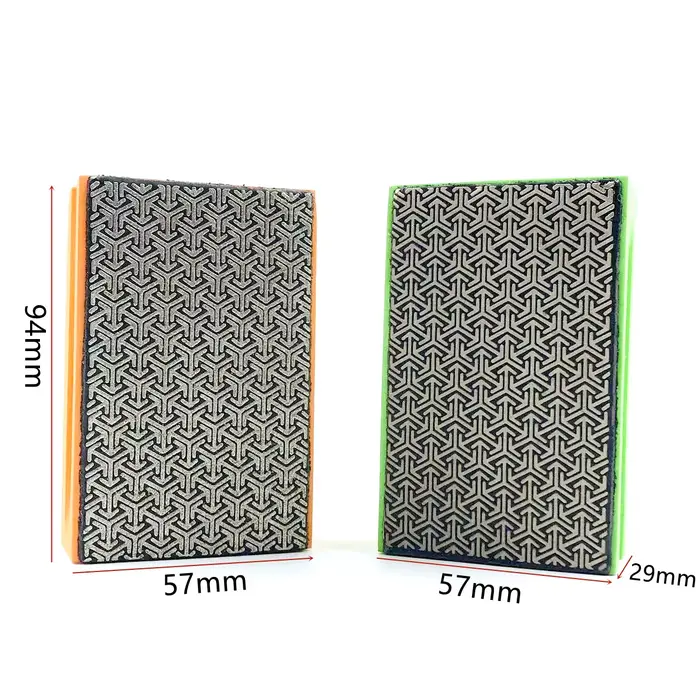 Bloc de tampon manuel pour polissage diamant, 1 à 4 pièces, 60 # 100 # 200 # 400 #   Pour carreaux d
