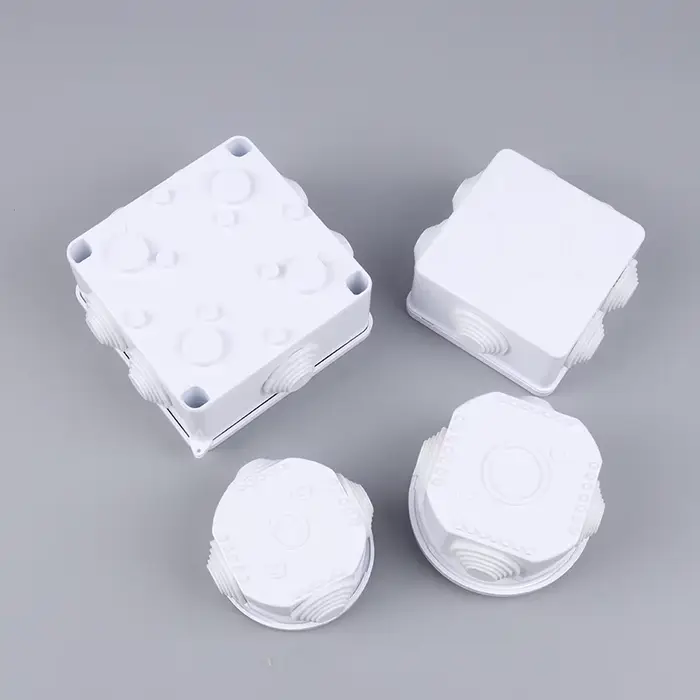 Boîtier de raccordement blanc étanche IP65 pour câbles