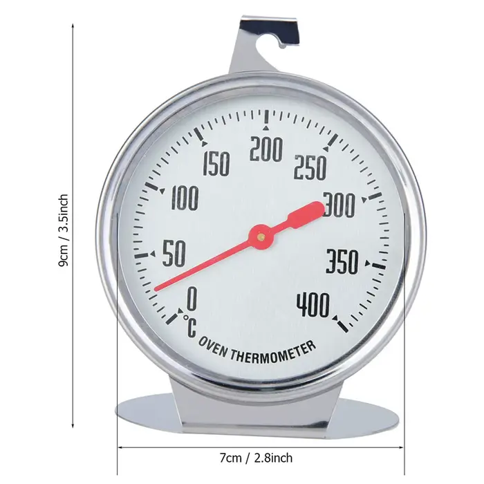 Thermomètre de four vertical en acier inoxydable 0-400 degrés
