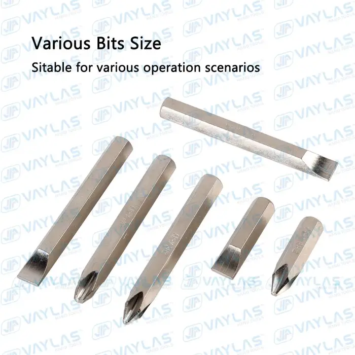 Kit de tournevis à chocs multifonction robuste avec embouts de démontage et extracteurs de vis plates et Phillips