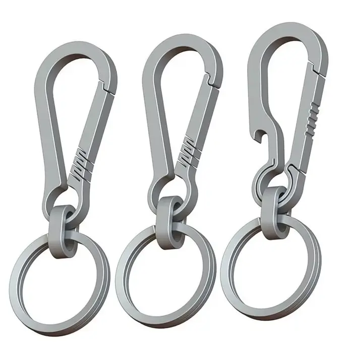Porte-clés en alliage de titane