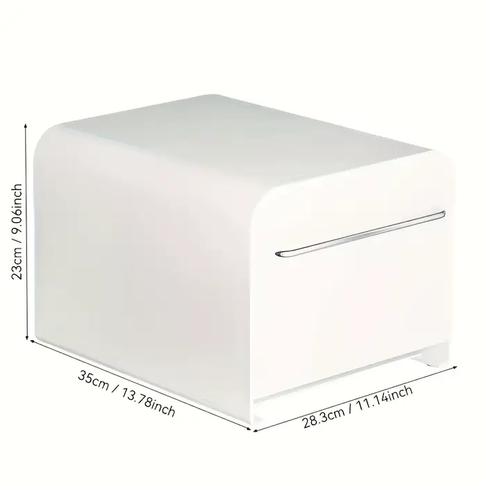 1 boîte de rangement à tiroirs en métal – style moderne et simple, étanche et anti-poussière, avec p