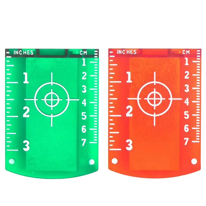 Nouvelle plaque de cible laser 10cmx7cm pour niveaux