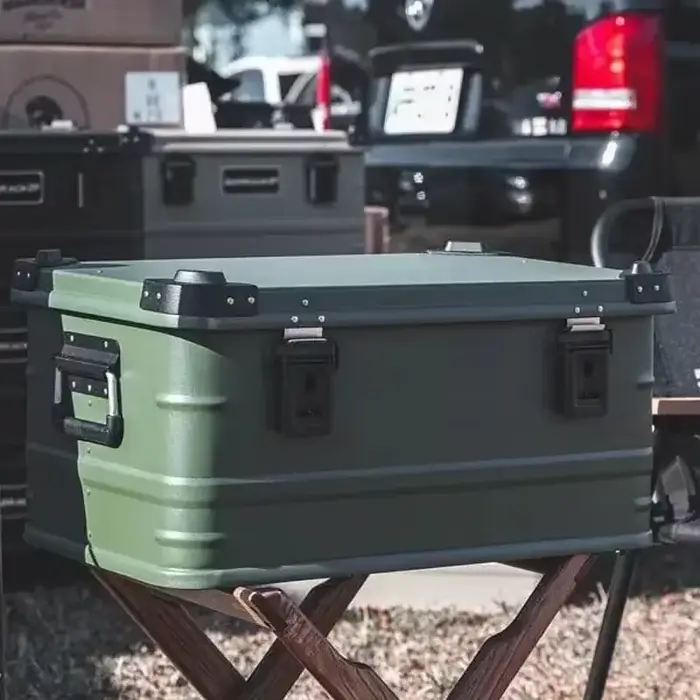 Mallette de rangement portable en alliage d'aluminium et de magnésium pour voiture