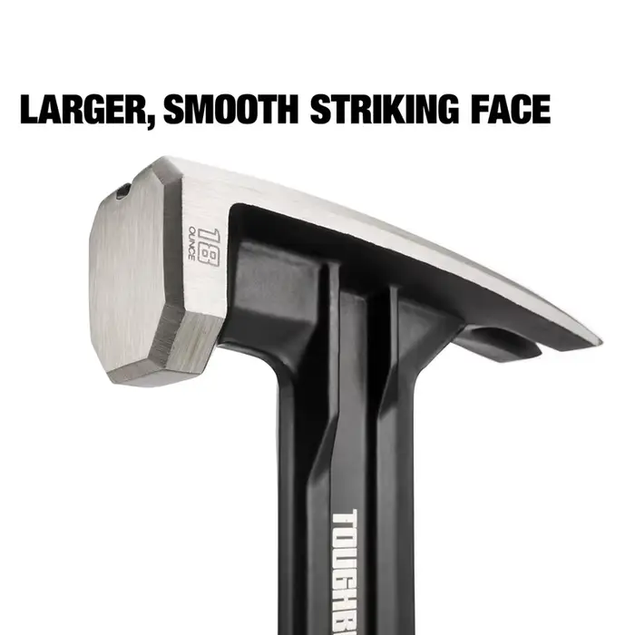 Marteau à déchirer en acier TOUGHBUILT TB-H1-1R-S16 TB-H1-1R-S18 16 OZ. 18 OZ. Outils à main à visage lisse