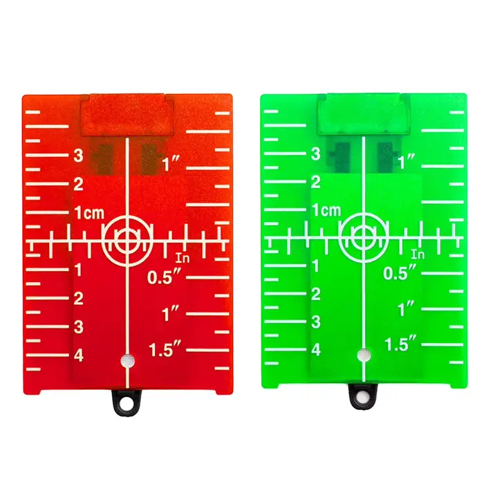 Plaque de nivellement laser verticale/horizontale avec ligne rouge/verte