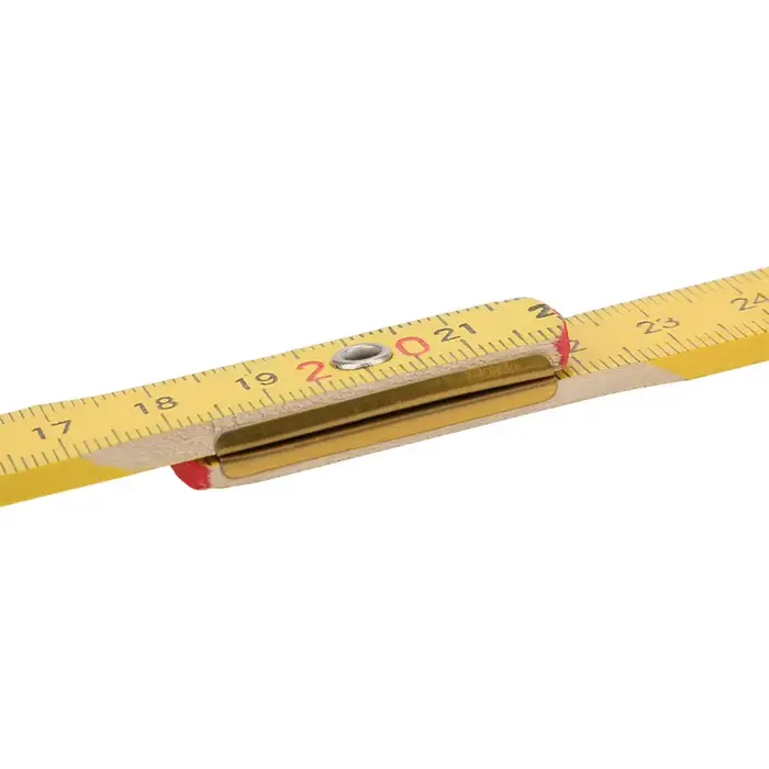 Règle pliante de 2M, outil de mesure de charpentier en bois