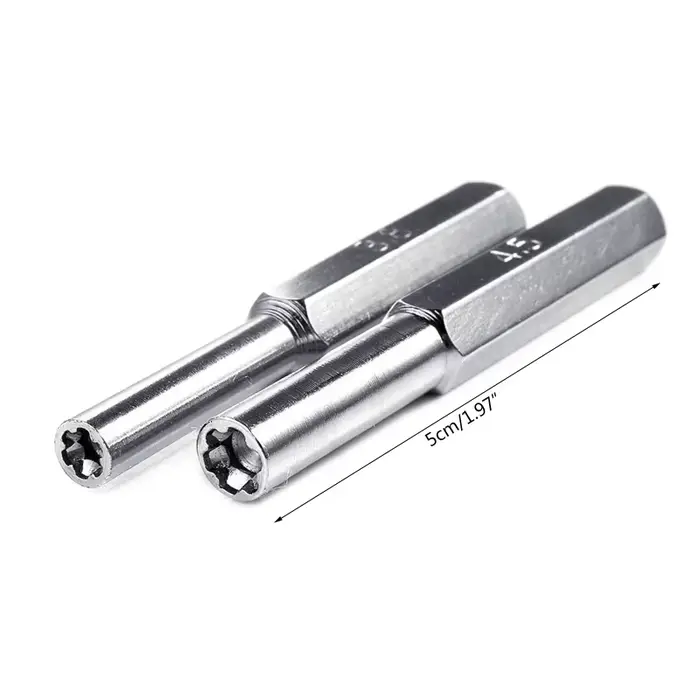 Tournevis Gamebit amélioré 4,5 mm 3,8 mm, outil sécurité en acier inoxydable