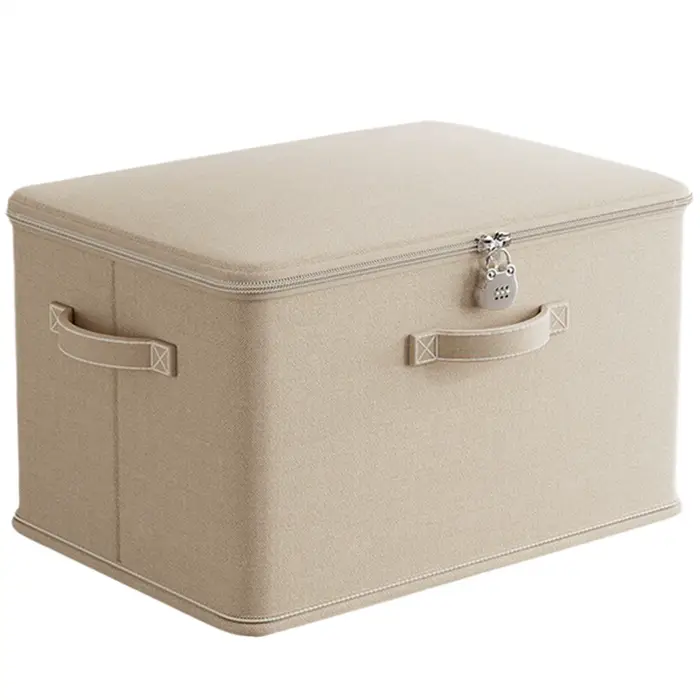 Boîte de rangement verrouillable avec poignée