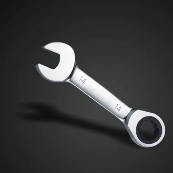 Clé à poignée courte à cliquet de 8 à 19mm